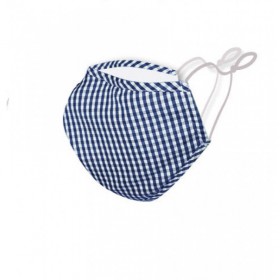 KN95 Washable Cotton Mask - Grid Pattern with 2 Filter