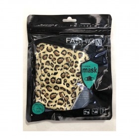 KN95 Adult Washable Cotton Mask - Leopard (#22 - #24) with 2 Filter