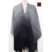 U Shape Poncho Two Tone