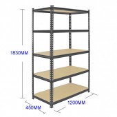 5 Tier Adjustable Shelf 120cm (W)