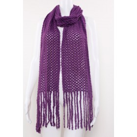 Crochet Scarf with Fringe 