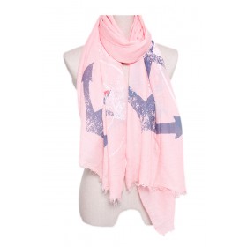 Cotton Scarf Anchor Print