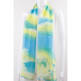 Floral Silky Scarf 02