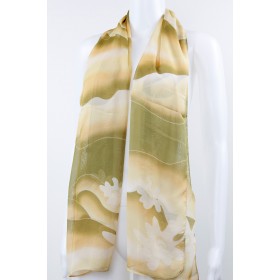 Floral Silky Scarf 02