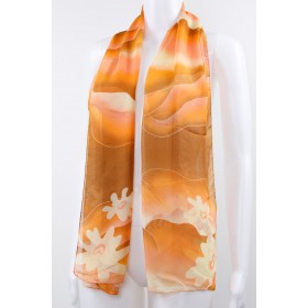 Floral Silky Scarf 02