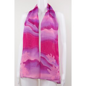 Floral Silky Scarf 02