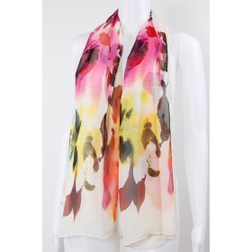 Floral Silky Scarf 12