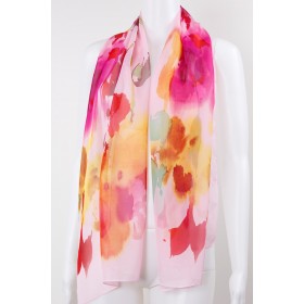 Floral Silky Scarf 12