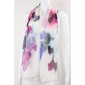 Floral Silky Scarf 12