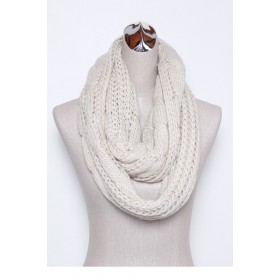 Knitted Tube Scarf 05