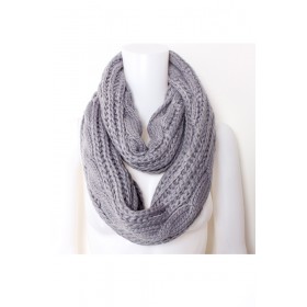 Knitted Tube Scarf 05