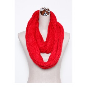 Knitted Tube Scarf 05