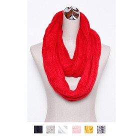 Knitted Tube Scarf 05