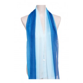 Two Tone Silky Long Scarf