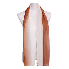 Two Tone Silky Long Scarf