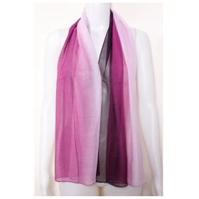 Two Tone Silky Long Scarf