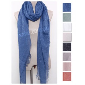 XL Dot Linen Scarf (8 Colours) - 10 per pack - $1.00 ea