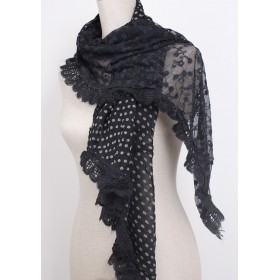 Knitted Fashion Lace Scarf - 10 per pack - $1.00 ea