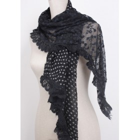 Knitted Fashion Lace Scarf 