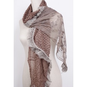 Knitted Fashion Lace Scarf - 10 per pack - $1.00 ea