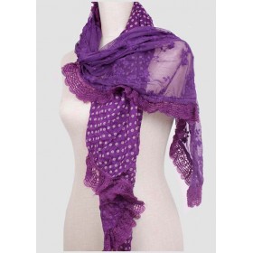 Knitted Fashion Lace Scarf - 10 per pack - $1.00 ea