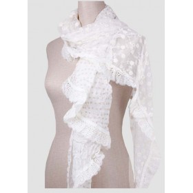 Knitted Fashion Lace Scarf 